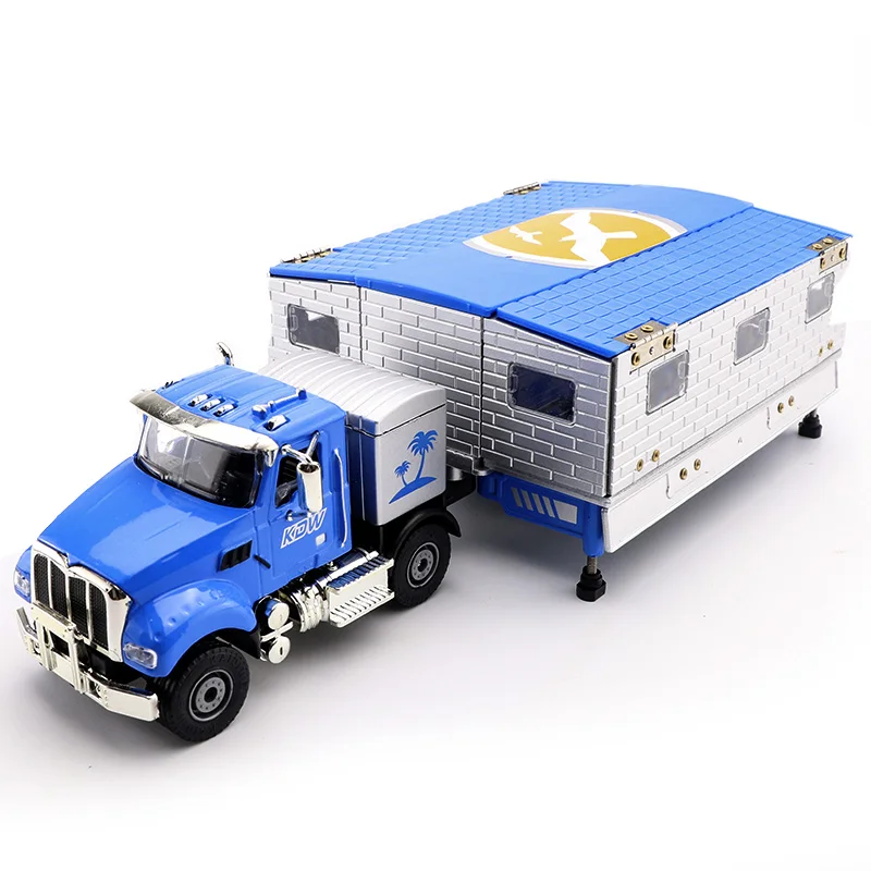 1:50 Speelgoed Thuis Vrachtwagen Legering Model Auto Diecast Schaal Voertuigen Kinderen Kinderen Gift Collectie Motor Trailer Simulatie Speelgoed Voor Jongens