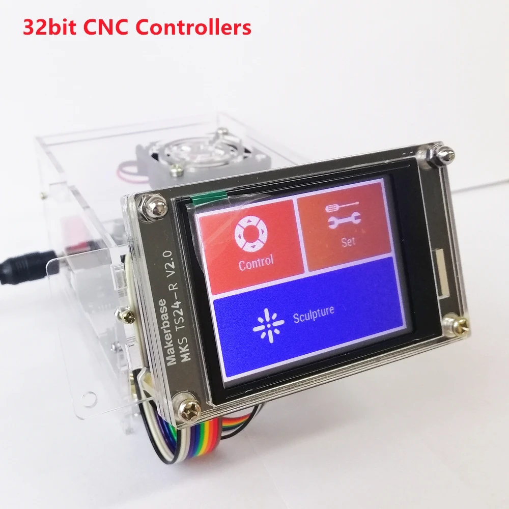 CNC board 32bit controller ESP32 MKS DLC32 acrylic box case CNC3020 MAX replacement parts 3018 pro offline monitor