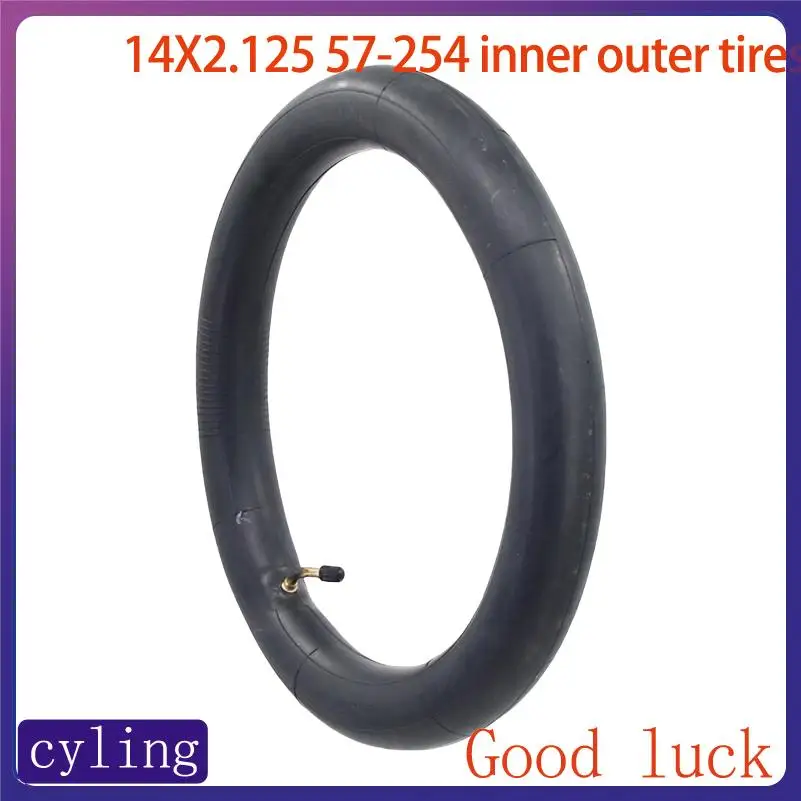 Superior Replacement Tires for 14 Inch Electric Bikes Size 14X2.125 with Matching 57-254 Inner Tubes
