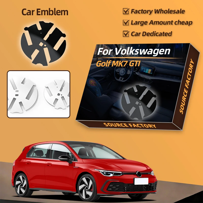 

2026 Лидер продаж для VOLKSWAGEN VW Стайлинговые молдинги для VW Golf MK7 GTI GTD R Rline 2013-2017, сменный значок 138 мм, логотип передней решетки
