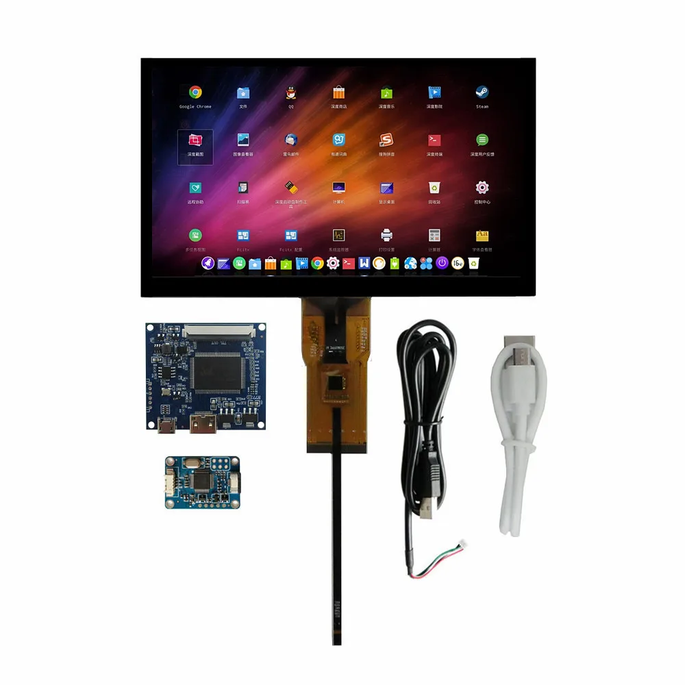 monitor lcd driver control board digitalizador touchscreen compativel com hdmi lattepanda raspberry pi pc 7 01