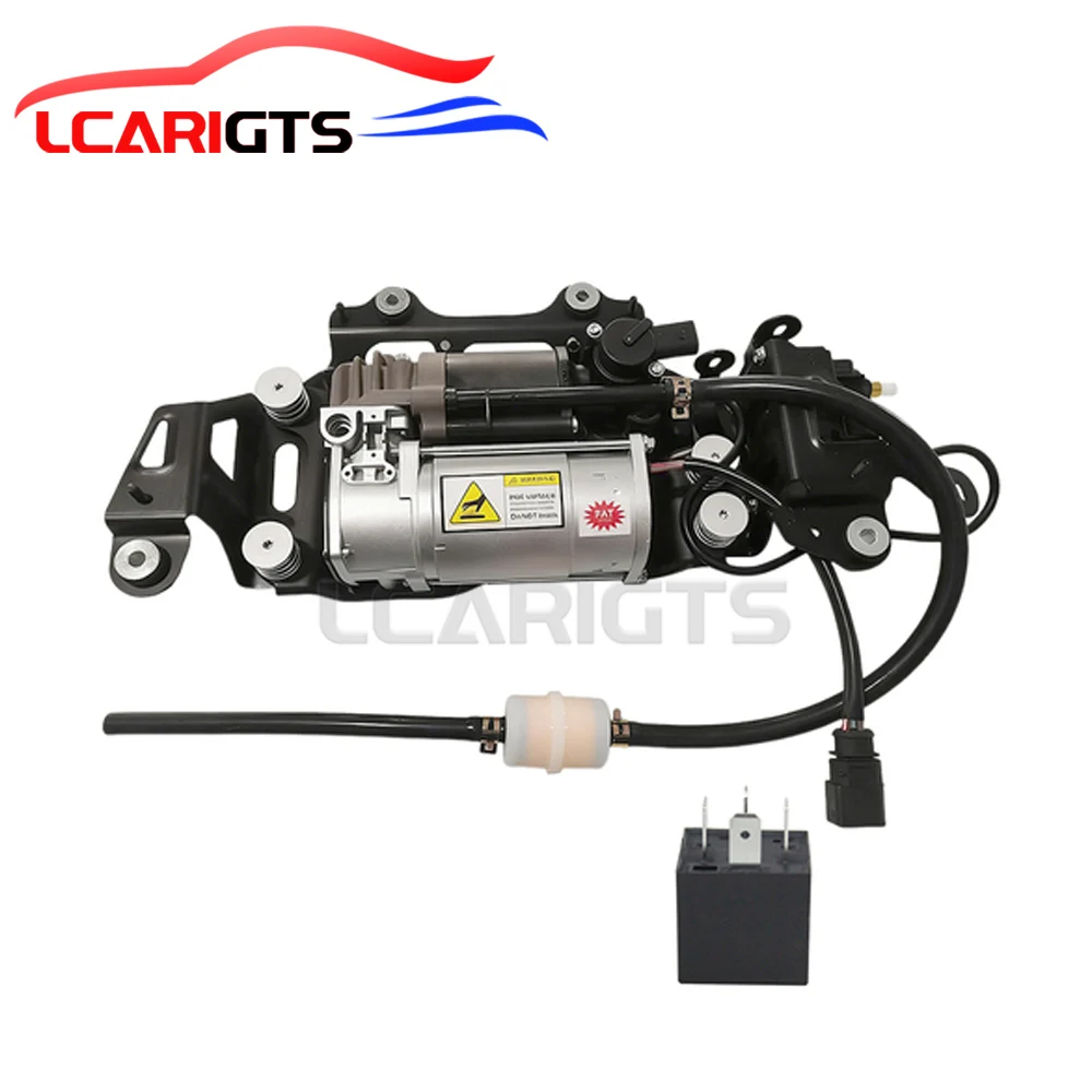 

Air Suspension Compressor Pump Valve Block with Pipe and Filter and Relay For Audi A8 Quattro D4 11-17 4H0616005A 4J-4008C