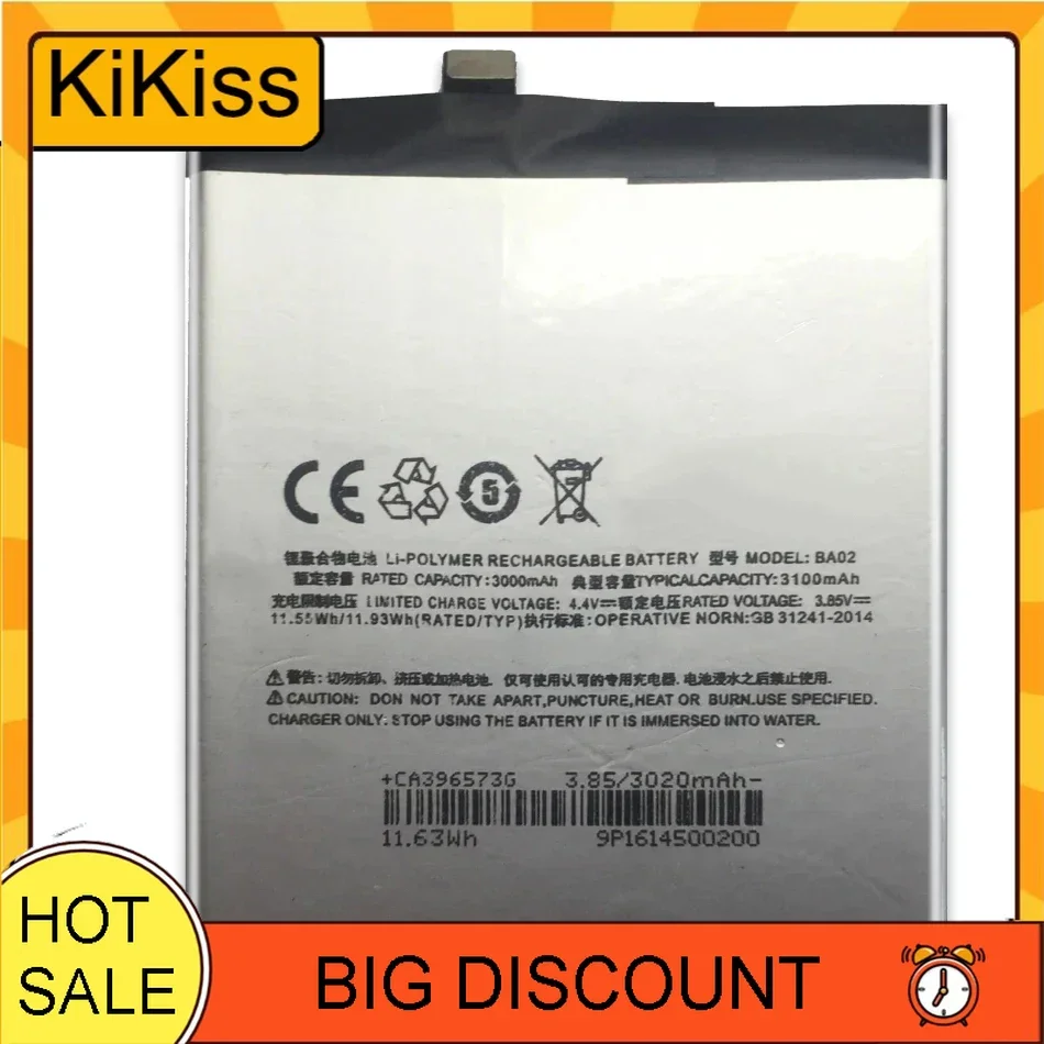Долговечный аккумулятор для мобильного телефона емкостью 3100 мАч для Meizu Meizy M3E A680Q Долговечный аккумулятор для мобильного телефона емкостью 3100 мАч для Meizu Meizy M3E A680Q