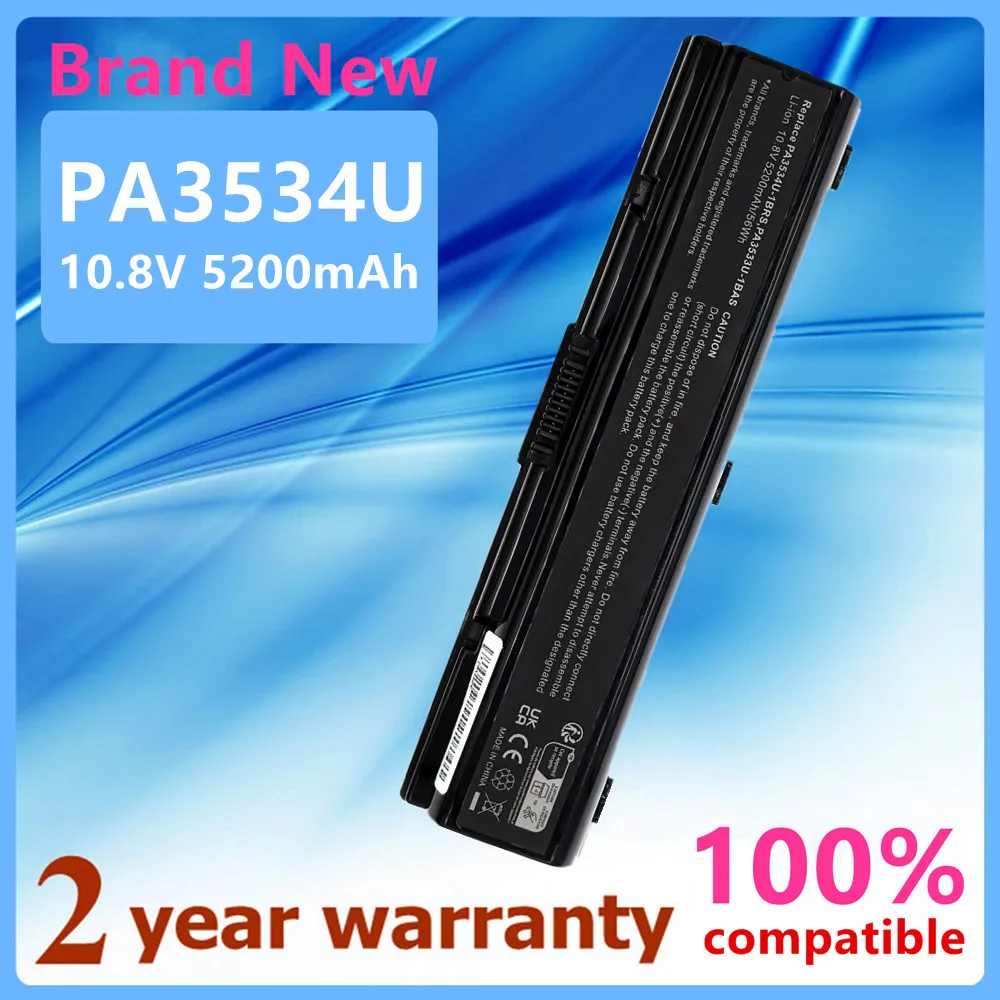Laptop Battery For Satellite A200 A355 A505 L500D L550 L555 L300D A205 A305 PA3533U-1BAS PA3534U-1BRS PA3535U-1BRS PA3682U-1BRS