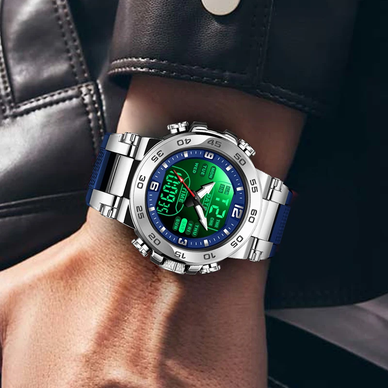 

FOXBOX 2026, новые цифровые часы, мужские модные роскошные кварцевые наручные часы, спортивные водонепроницаемые светящиеся военные мужские часы Reloj Hombre