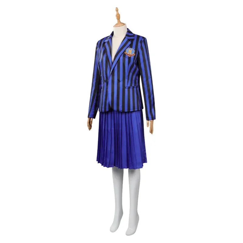 Lyou 2025 Wednesday Addams Enid Sinclair Cosplay Costume School Uniform Coat Skirt Halloween Carnival Suit For Women Girls ★ ★ ★