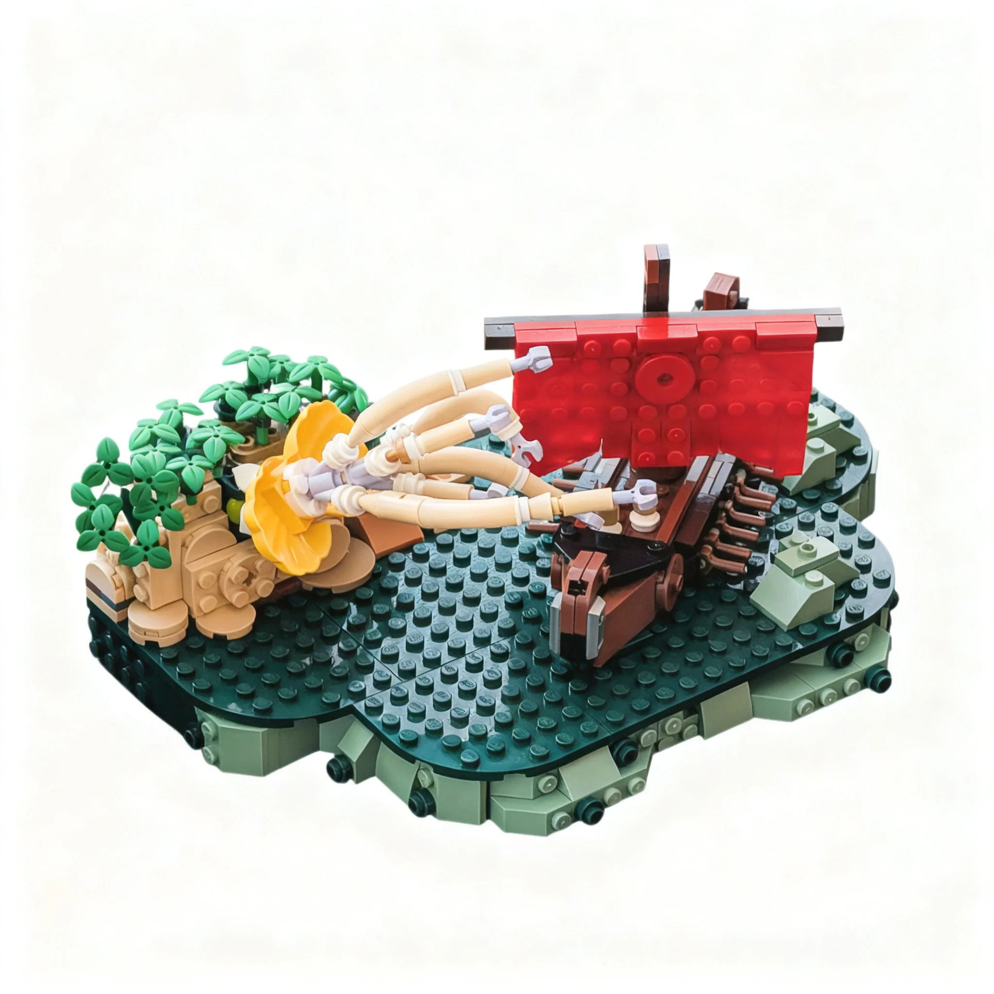 486pcs MOC Botanicals The Odyssey Scylla Model Building Blocks Christmas Gift Construction Toys Art Collection DIY Idea Assemble