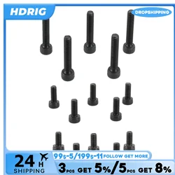 HDRIG trzy rodzaje M4 Hex Lengh 8mm / 10mm / 22mm śruba opakowanie łeb wklęsły (15 sztuk)