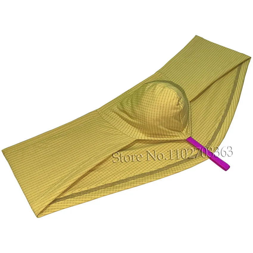 Men's Solid Boxershorts Bikini Briefs Underwear Sexy Male Thong Bulge Pouch Comfortable Sissy Panties Micro Bottoms 1/2 Buttocks