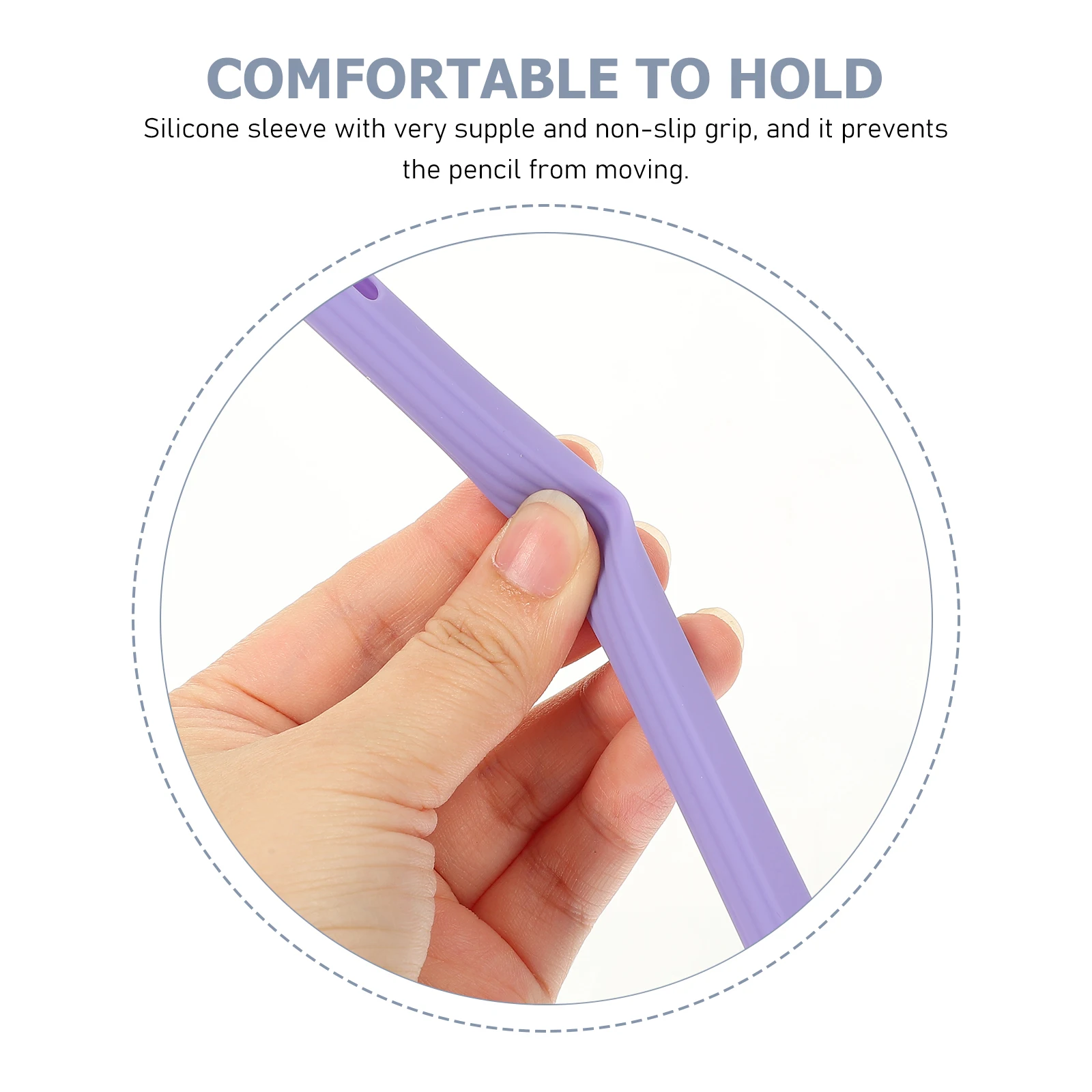 

Pen Case Handwriting Pencils Protector Silicone Grip Decorative Sleeve Silica Gel Textured Cover Sleeves Protective Covers