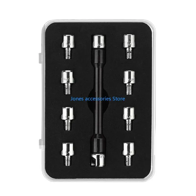 

W8KD Набор ключей для регулировки натяжения спиц мотоцикла с наконечниками из 10 штук 5,0 ~ 6,8