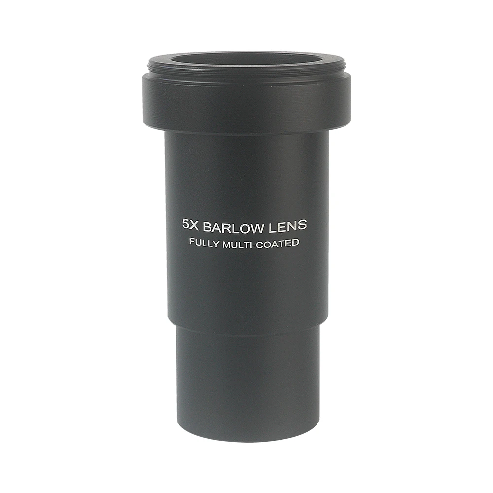 EYSDON 1.25 Inch 5X Barlow Lens Fully Metal Coated Optical Glass With M42*0.75mm Camera Adapter Threads for Telescope Eyepiece