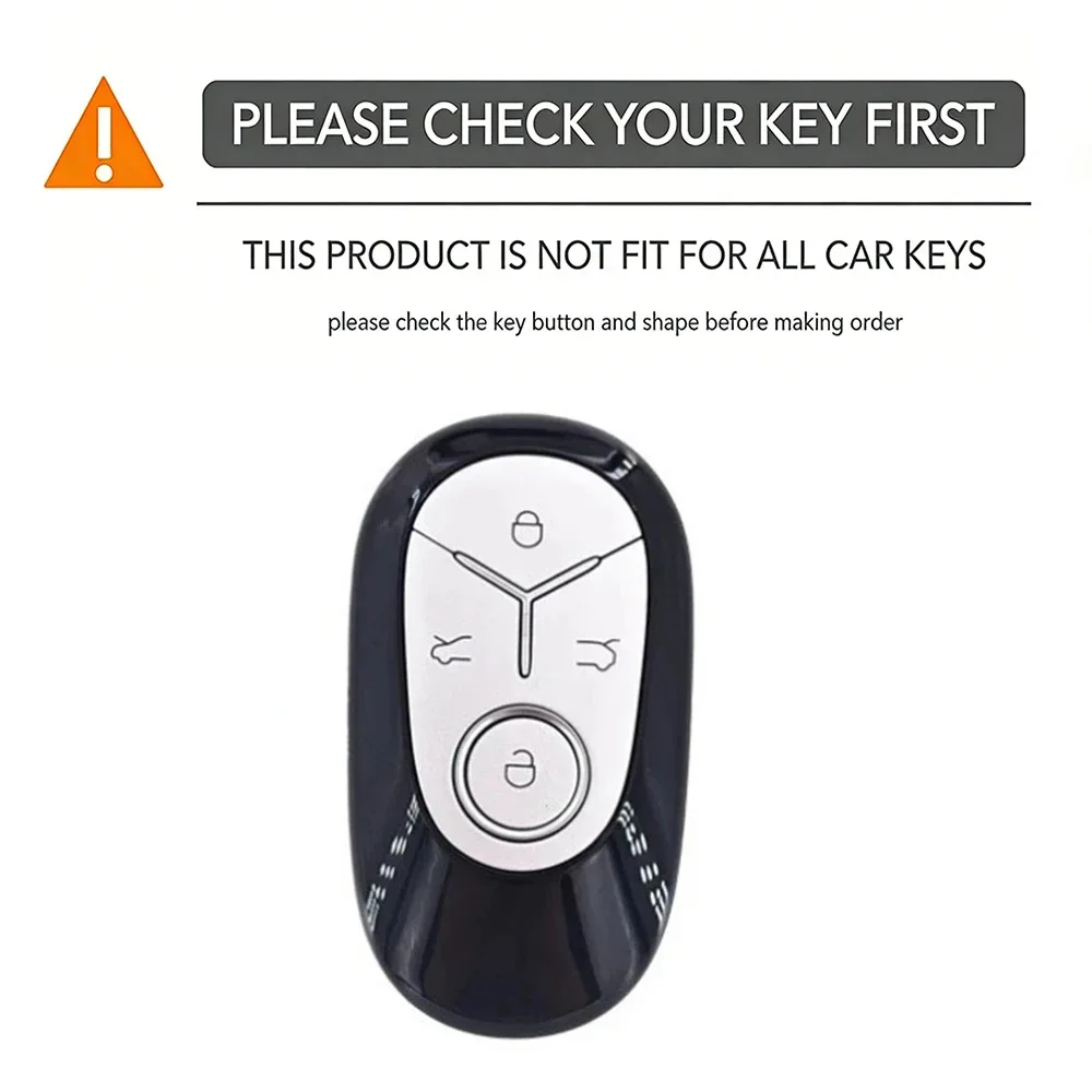 4 Button For Geely EX2 GEOME Galaxy 2025 Light Star Wishes Exploration Youth Version Silicone Key Case Cover Holder Chain