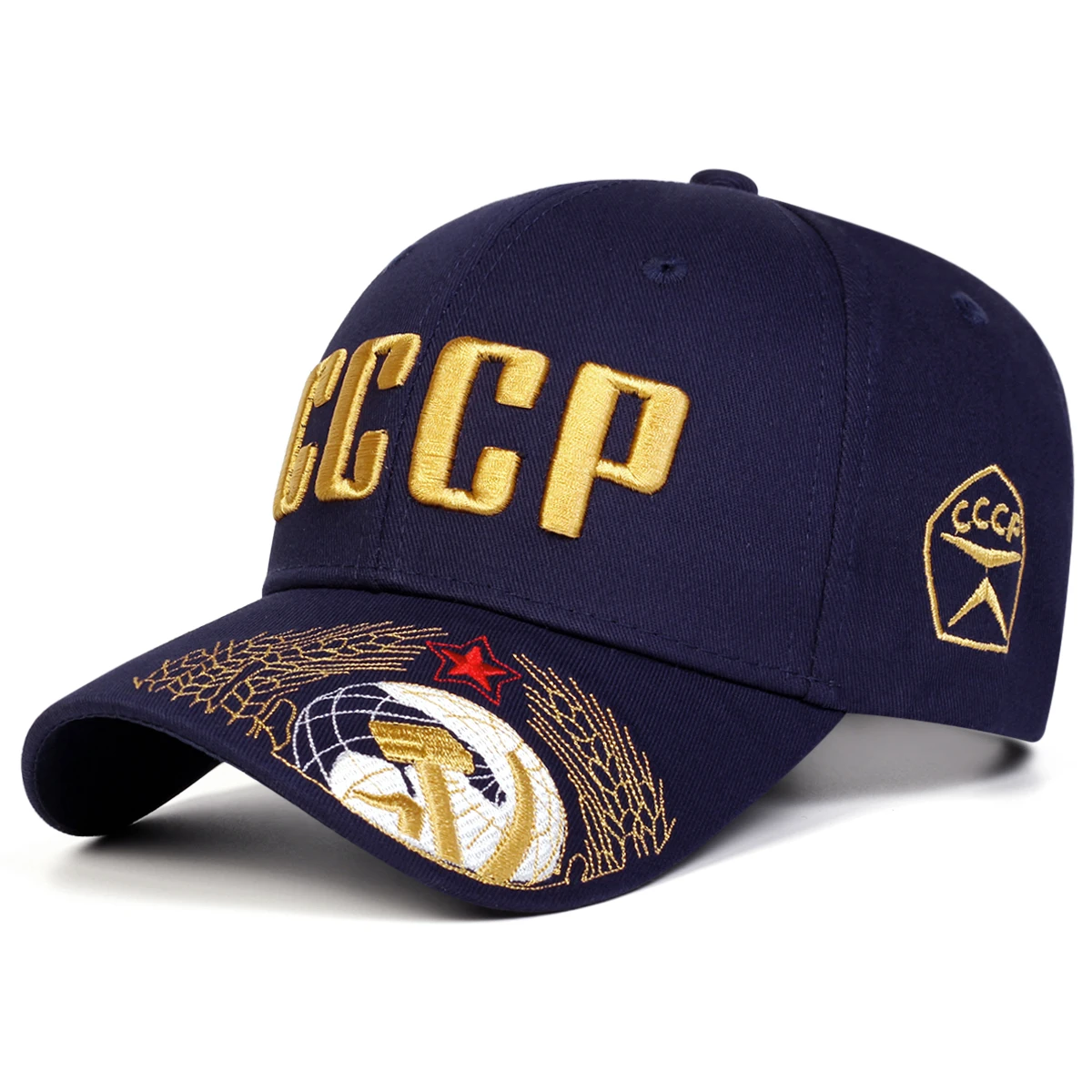 Unisex-Baseballmützen mit CCCP-Buchstaben-Stickerei, für Frühling und Herbst, verstellbare Freizeithüte für den Außenbereich, Sonnenschutzhut, Sportkappe – Detail 6