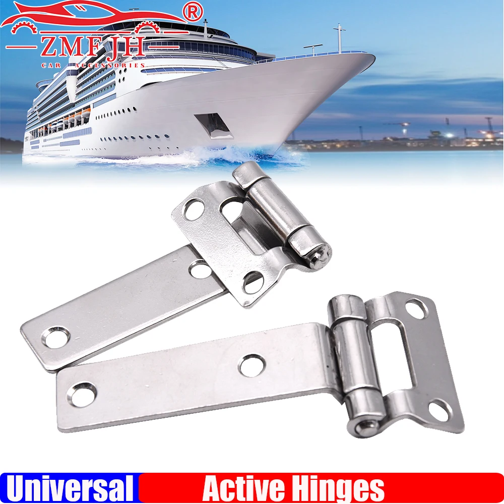 2/4/5PCS Heavy Duty Hinge Stainless Steel Reinforced Hinge Cabinet Door Hinge Industrial Furniture Hinges Boat Hardware Accessor