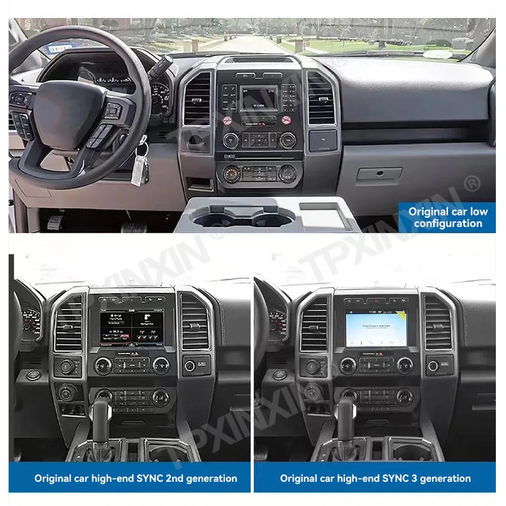 For Ford F150 F350 Raptor 2015 - 2019 Android Car Radio Multimedia Video Player Wireless Carplay Autoradio Stereo GPS Navi Head