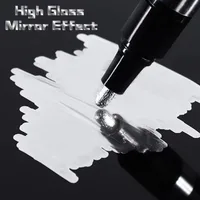 1/3/5/12pcs Chrome Mirror Marker Pen Set Waterproof Ink DIY Reflective Paint Pen Gold Silver Marker Model Painting Art Marker 3