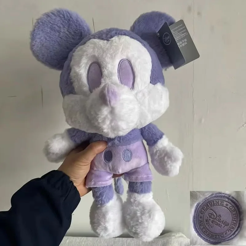 

Дисней 42 см фиолетовый супер мягкий ретро Микки Маус плюшевая кукла игрушка для девочек подарок на день рождения фильм ТВ Коллекционная