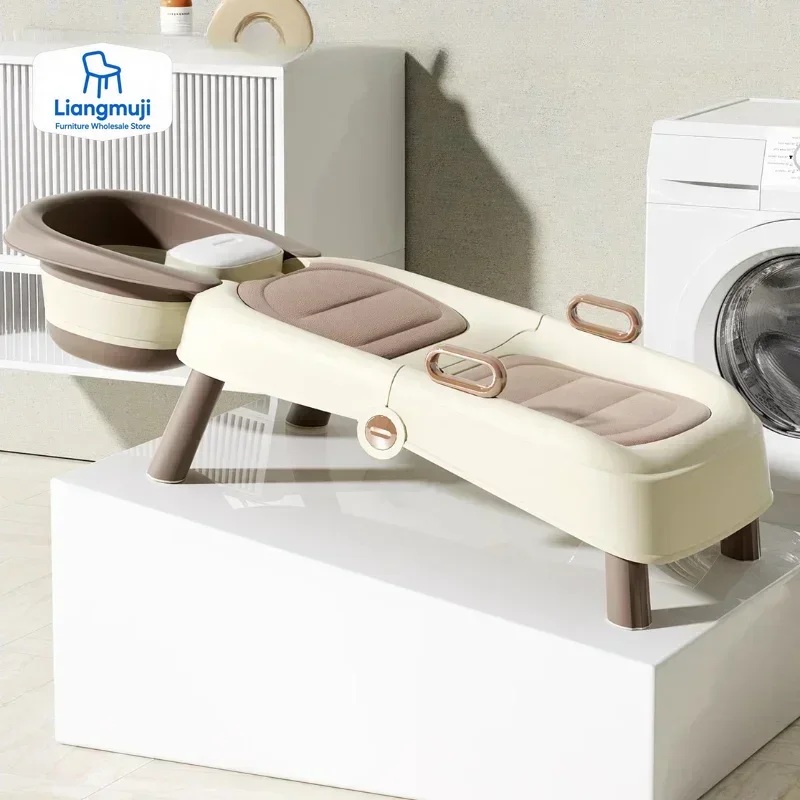 

Plastic Shampoo Chair Beauty Economic Spa Headspa Bed Professional Makeup Shampoo Hair Washbasin Bowl Cadeira Salon Furniture