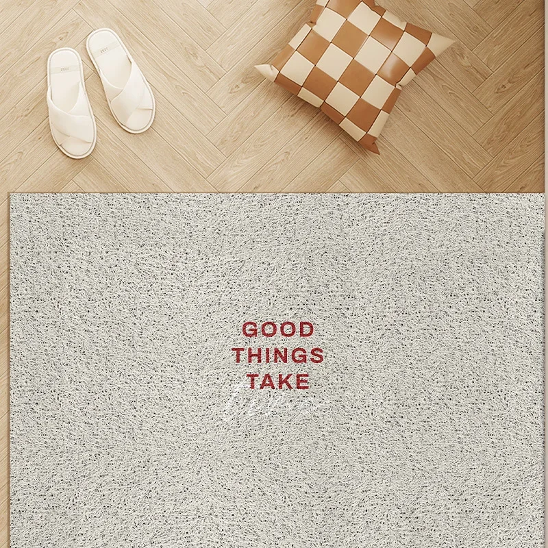 Korean Dopamine Wire Loop Home Floor Mat Door Home Can Be Cut PVC Dirt-Resistant Non-Slip Dust Removal Foot Mat