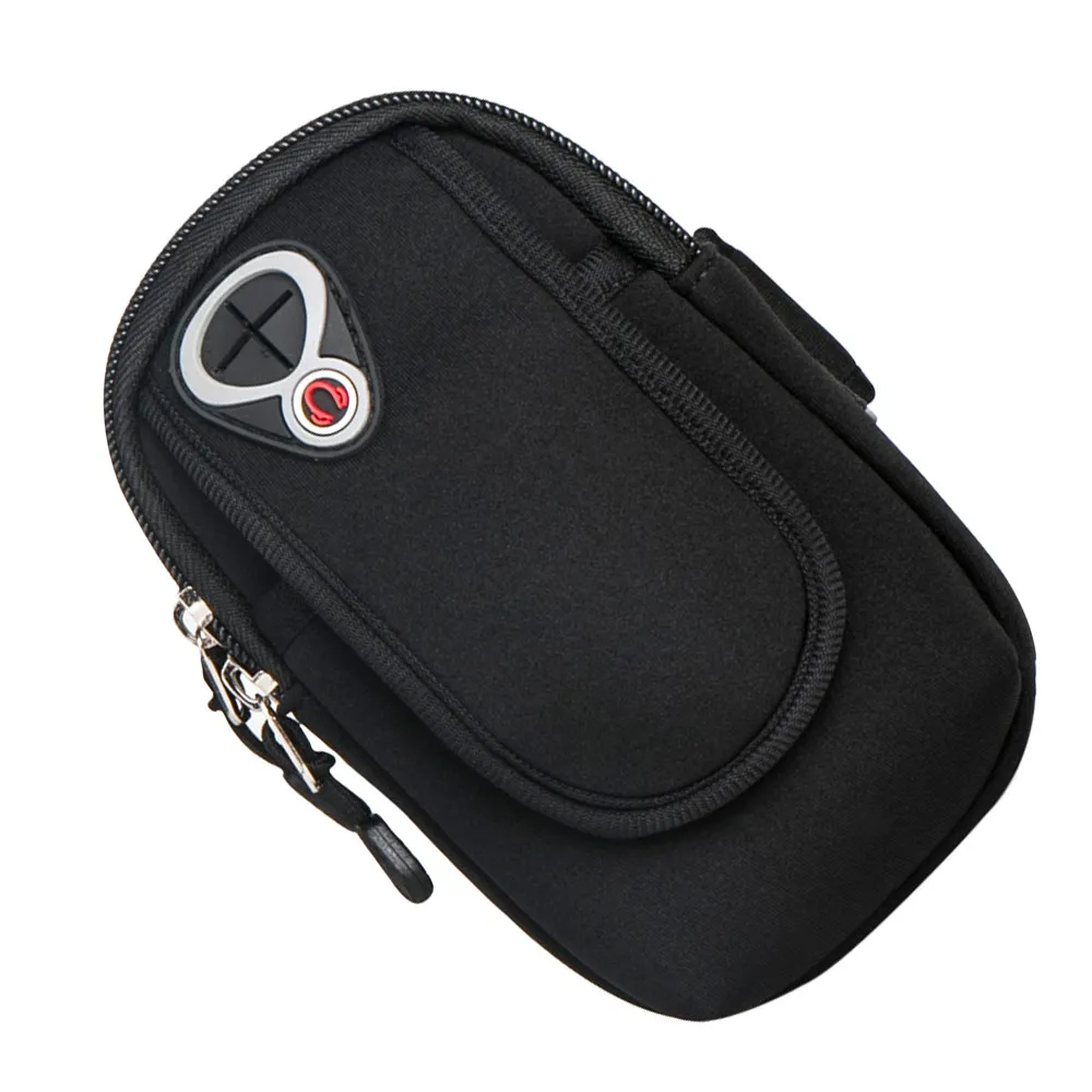 

Unisex Breathable Water-Resistant Neoprene Sports Armband for Phone Up to 6 Inch Adjustable Fit Zipped Pocket Earphone Hole