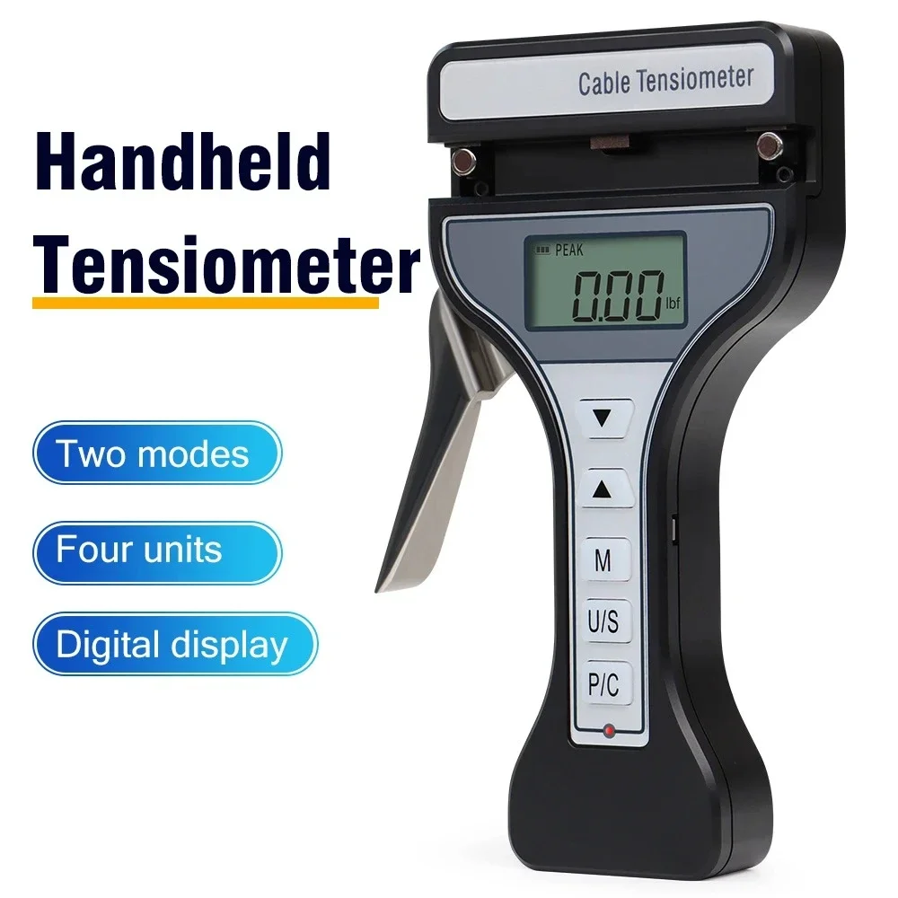 High Quality LCD Display Digital Cable Tensiometer Three-Point Fixation Peak Mode Widely Used