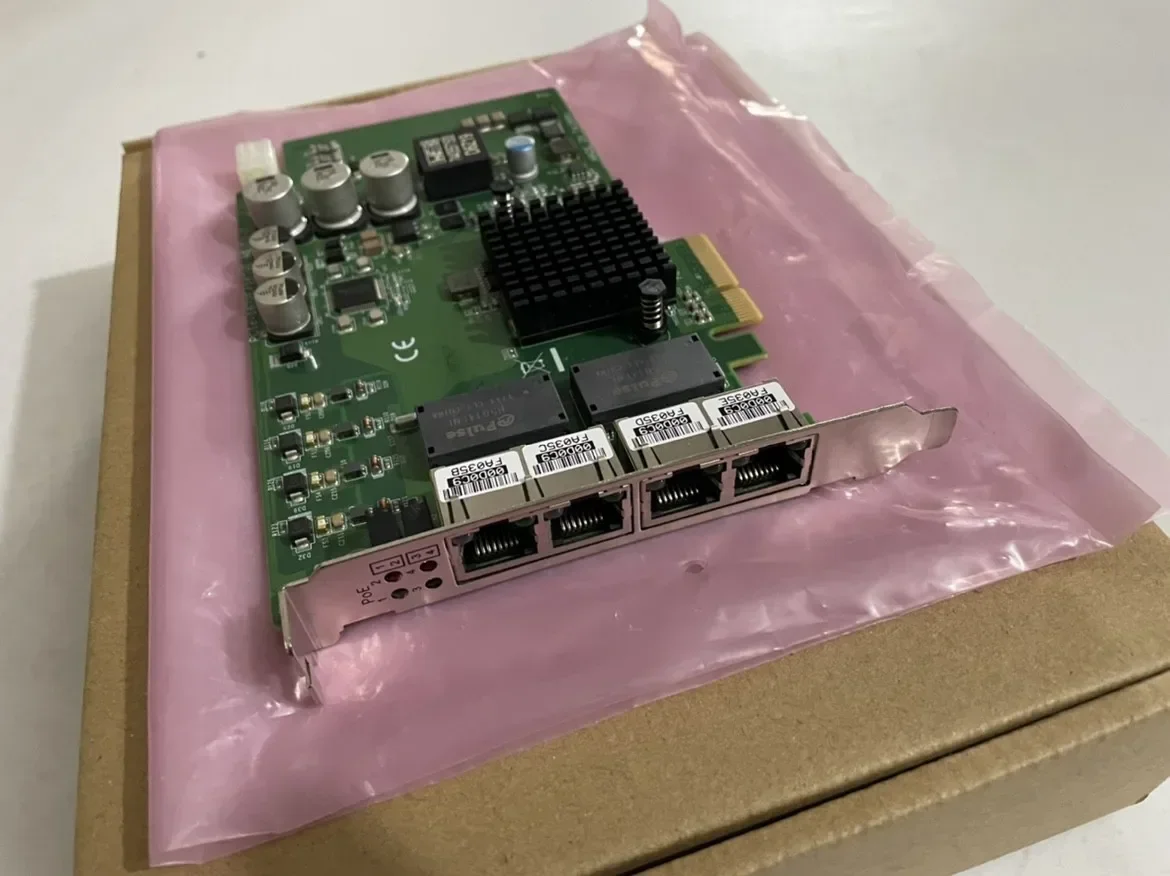 Advantech 4-port Visual Image Capture Card POE Network Interface Card PCIE-1672E PCIE-1674E Is Basically New
