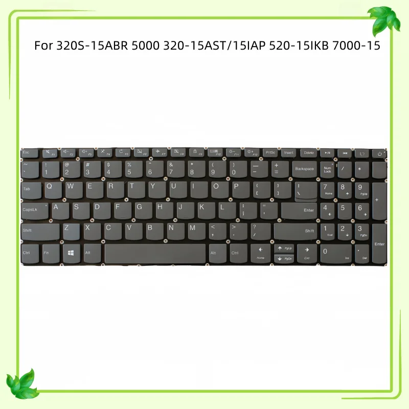 

New US/RU English Laptop Layout Keyboard For Lenovo ideapad 320S-15ABR 5000 320-15AST 320-15IAP 520-15IKB 7000-15