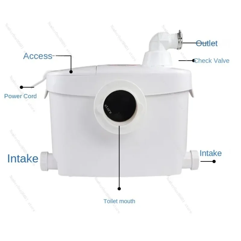 Electric Crush Toilet Household Kitchen Sewage Lifter Basement Electric Pump Crusher Toilet Crush