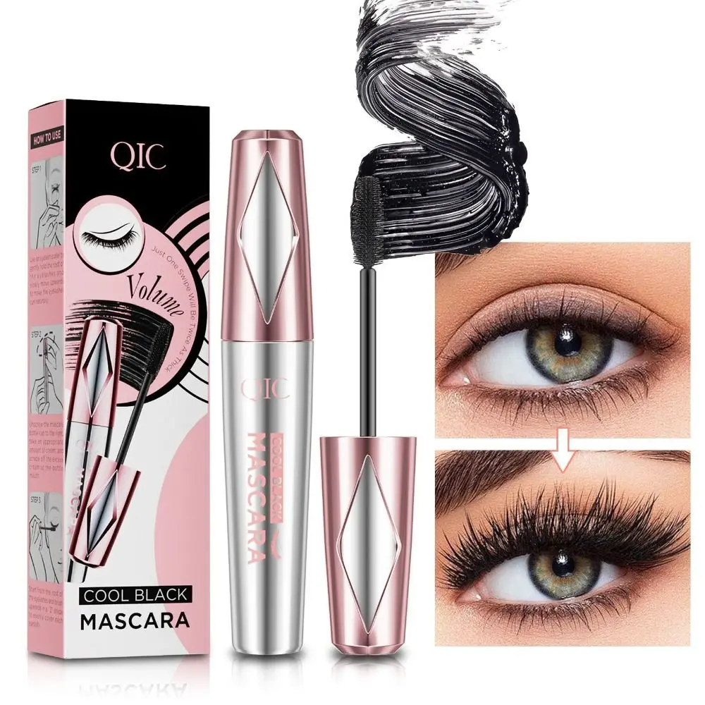Mascara volume arricciante a lunga durata Mascara impermeabile 3D resistente al sudore a prova di sbavature Doppio in uno