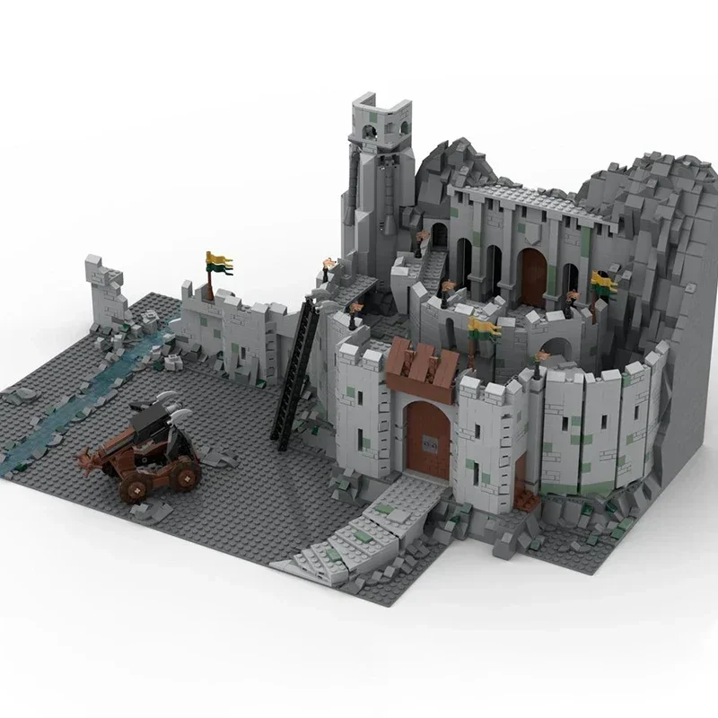 Anéis modelo de filme moc tijolos de construção as duas torres castelo tecnologia blocos modulares presentes brinquedos de natal diy conjuntos montagem