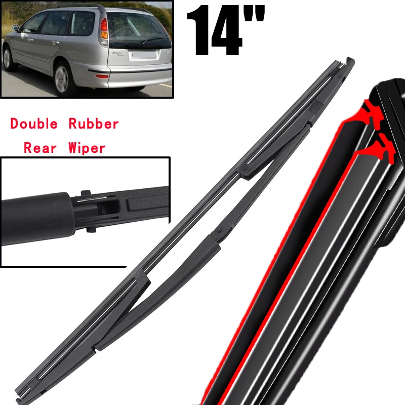 

Car Wiper 14" Rear Wiper Blade For Fiat Marea 185 Weekend 1996 - 2002 Windshield Windscreen Clean Tailgate Window Rain Brush