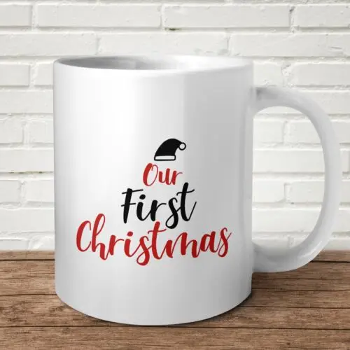 Our First Christmas Mug Present Gift XMAS Family Secret Santa Baby Season Magic