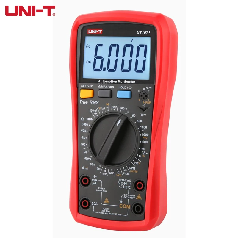 UNI-T UT105+UT107+AC DC Current Tester Voltmeter Capacitance Meter Frequency Meter Temperature