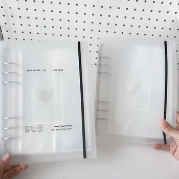 A5 3/5 بوصة فضفاض ورقة الكورية المعبود Kpop ألبوم صور جمع كتاب الموثق فوتوكروت منظم دفتر ملاحظات بغلاف مُجلّد مدرسة القرطاسية