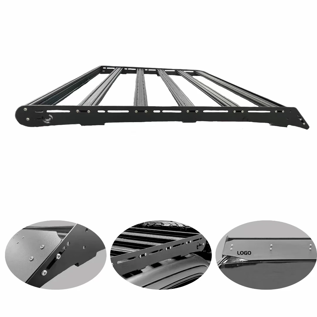 

Hot Sales Black Aluminum Cross Bar Pickup Roof Rack Truck Rack for Tacoma 2005-2022