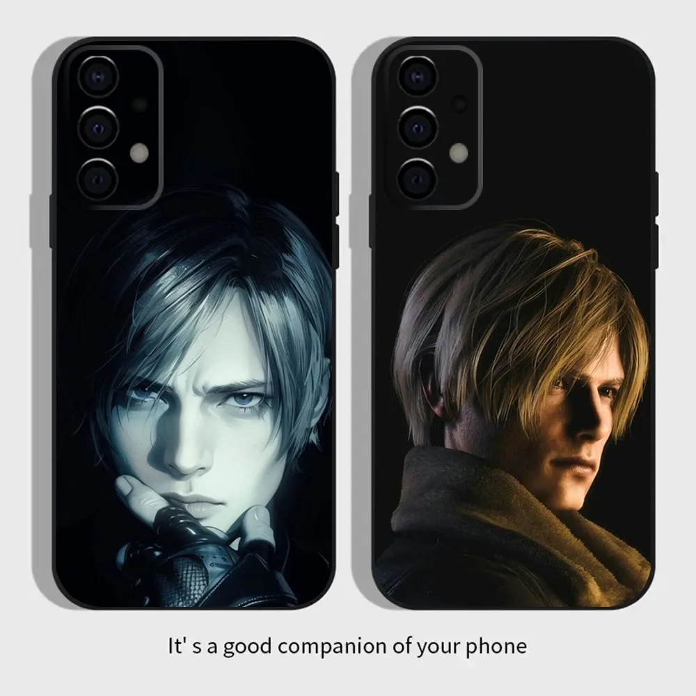 Leon R-Resident Kennedy E-Evil 4 Phone Case For Samsung Galaxy A13,A21s,A22,A31,A32,A52,A53,A71,A80,A91 Soft Black Cover