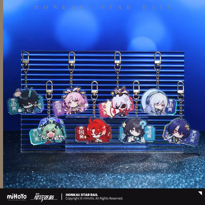 Sunsyea Honkai Star Rail Official Merch miHoYo Original Authentic Q Version Series Keychai Pendant Dan Heng Blade Kafka