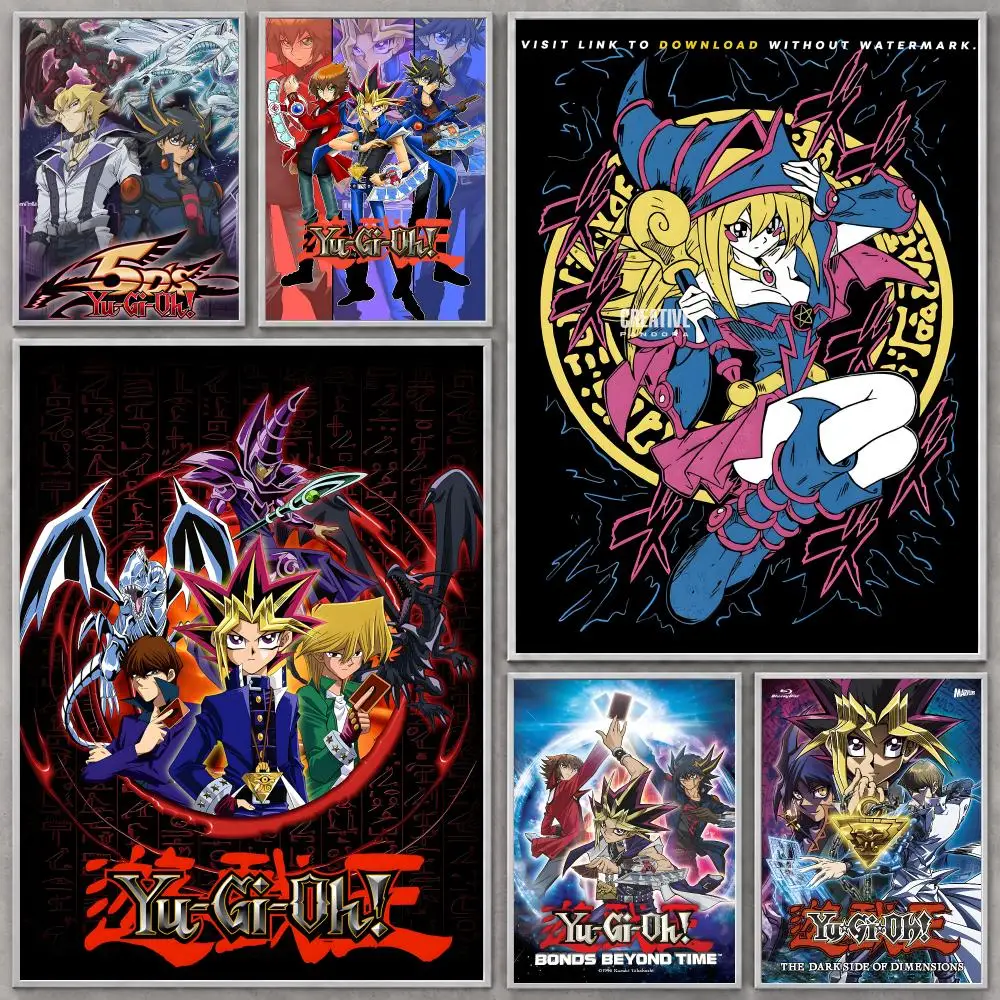 Anime Yu Gi Oh Poster HD Modern Aesthetic Wall Prints, Stylish Home Decor for Living Room Bedroom