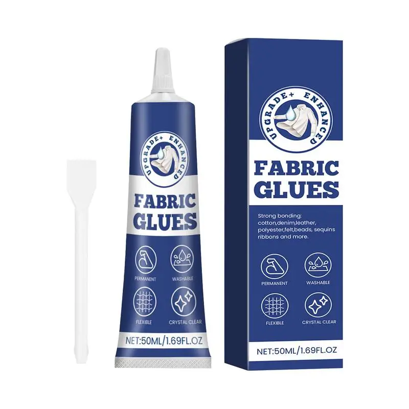 ผ้าฟิวชั่นกาวผ้าถาวร กาวผ้าปลอดภัยอเนกประสงค์ กาวกันน้ําที่แข็งแกร่งพันธะถาวรสําหรับผ้าง่าย