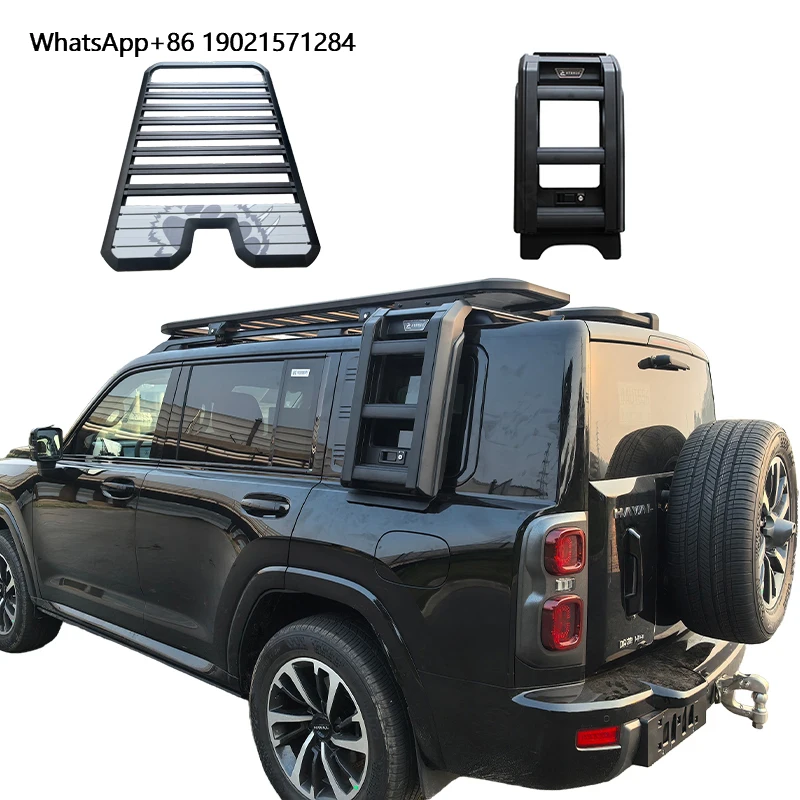 

Factory Price Single Side Ladder and Car Roof Platform 4x4 Pick-up Exterior Accessories Design Rear Ladder for Ford Ranger