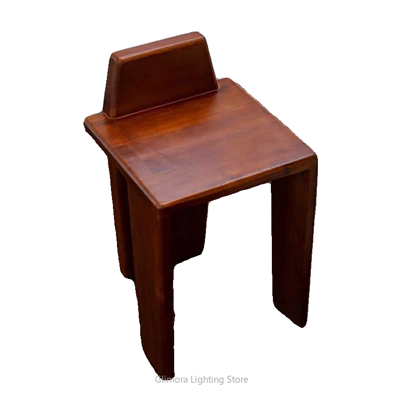 Mid-Century Modern Light Luxury Accent Chair with Ergonomic Backrest, Designer Dining Stool for Living Room Home view 5