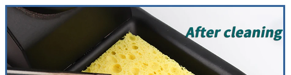 10pcs iron head cleaning sponge, high temperature resistant and thickened sponge, special for soldering iron holder.