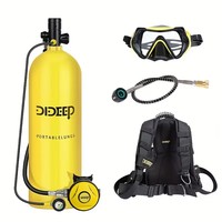 DIDEEP Professional diving equipment 4L diving tank scuba gear can be used underwater for 40-50 minutes