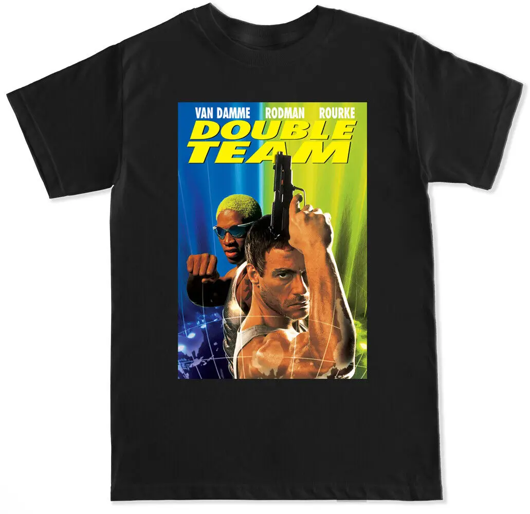 Equipe dupla van damme rorman ação filme clássico lenda 1990 camisa masculina
