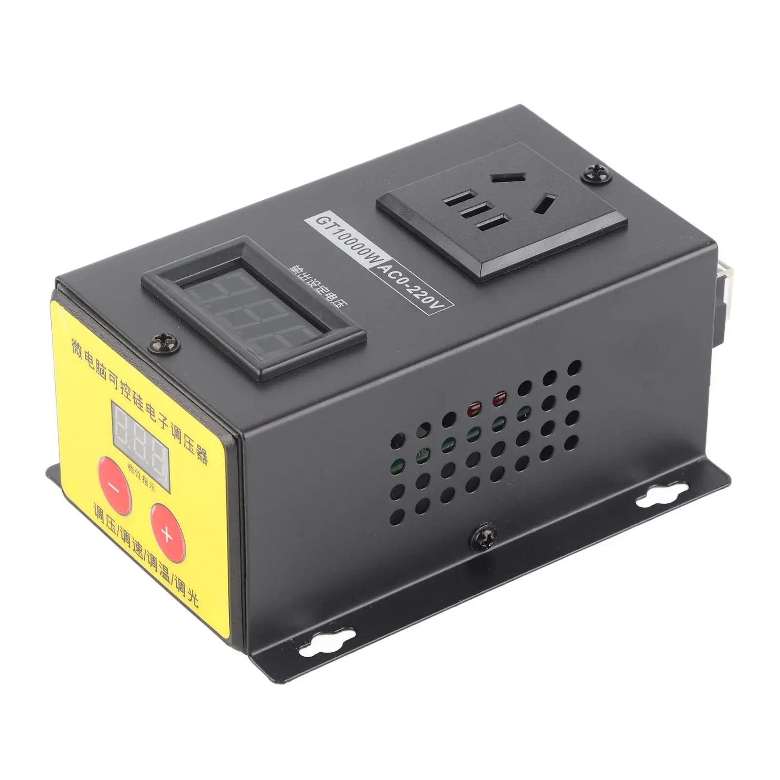 

High Power 10000W AC 220V Adjustable Thyristor Voltage Regulator for Home Appliances Energy Saving Device