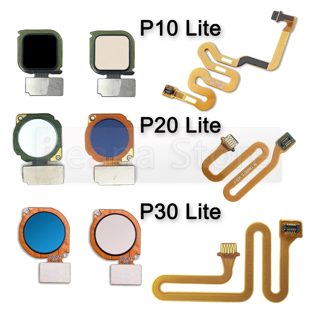 Aiinant For Huawei P10 P20 P30 Lite Back Home Button Key Connection Touch ID Scanner Fingerprint Sensor Flex Cable Ribbon