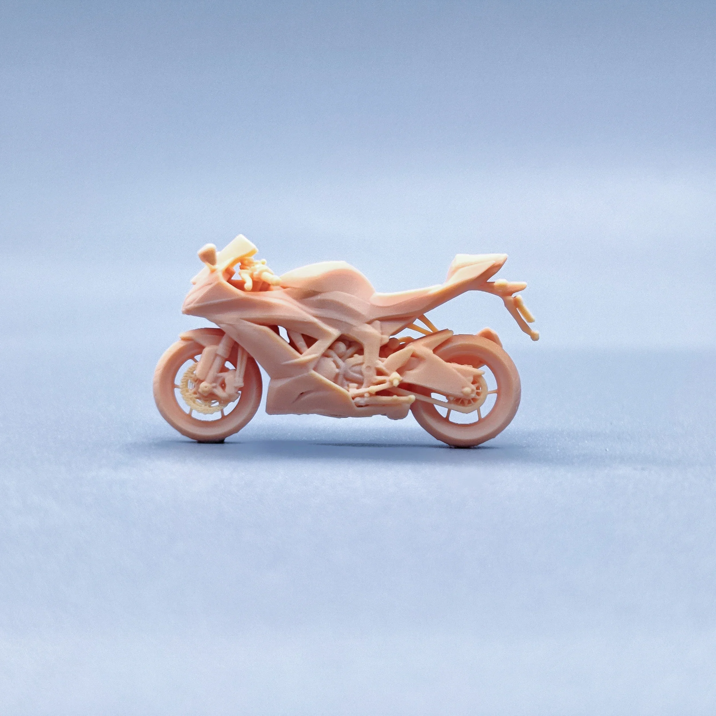 1/64 1/50 1/43 التماثيل مقياس نموذج الراتنج ZX-6R 636 2013 دراجة نارية غير ملونة المنمنمات Diorama رسمت باليد V915