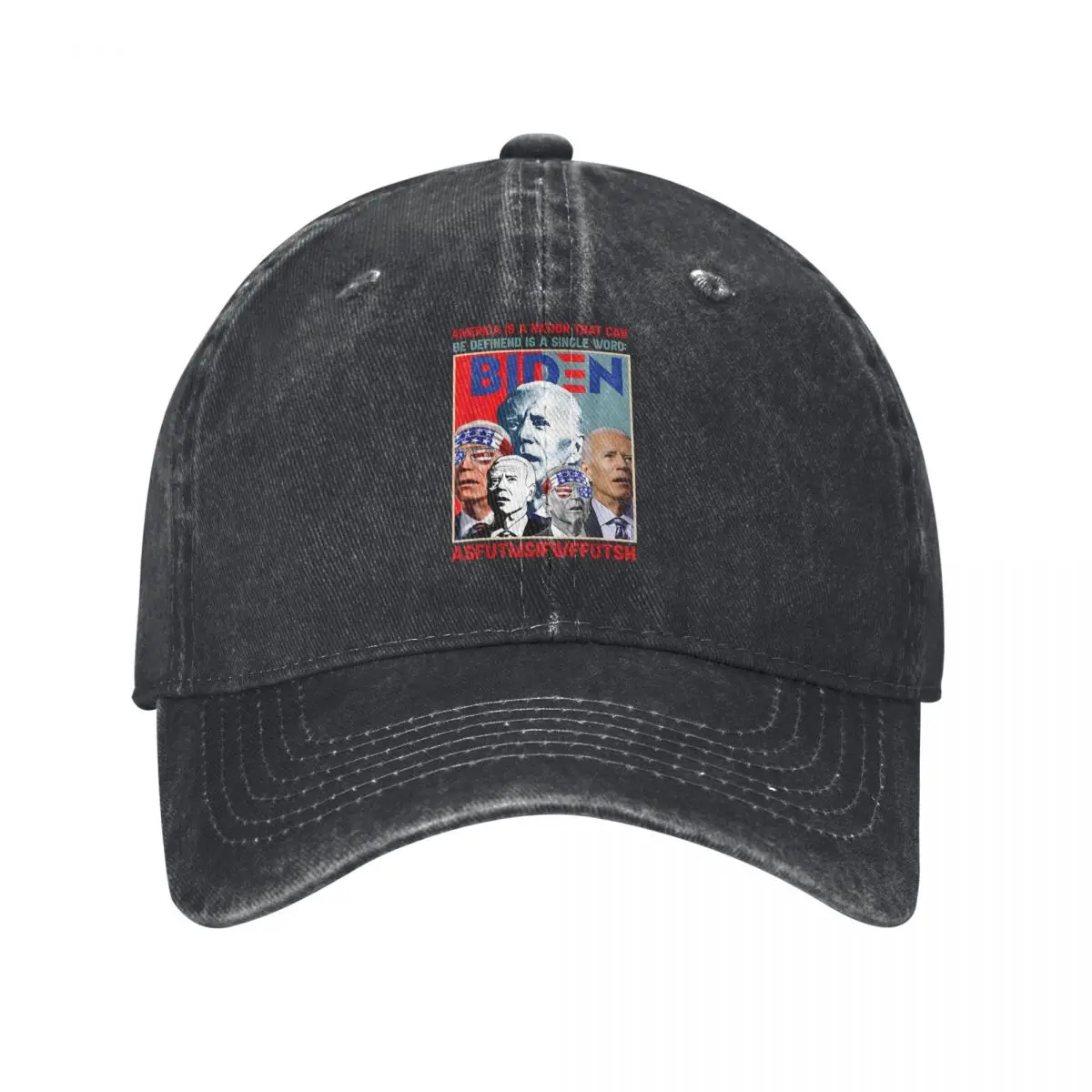 Pure Color Dad Hats America Nation Defined In A Single Word Humor Women's Hat Sun Visor Baseball Caps Joe Biden Peaked Cap