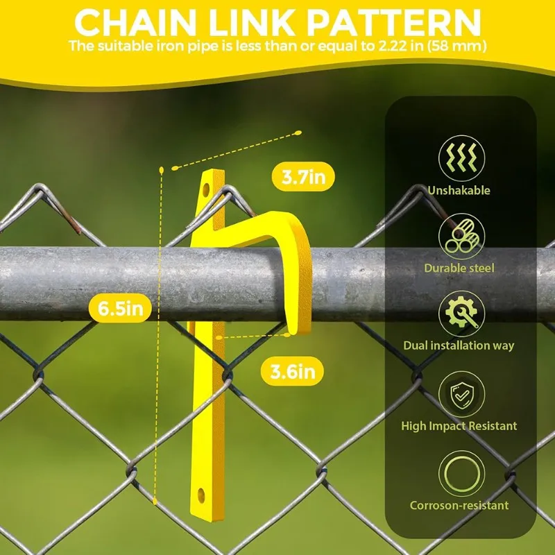 

AB34-Chain Link Fence Tool Set - Metal Fence Banana Clip Stretcher And Chain Tensioner